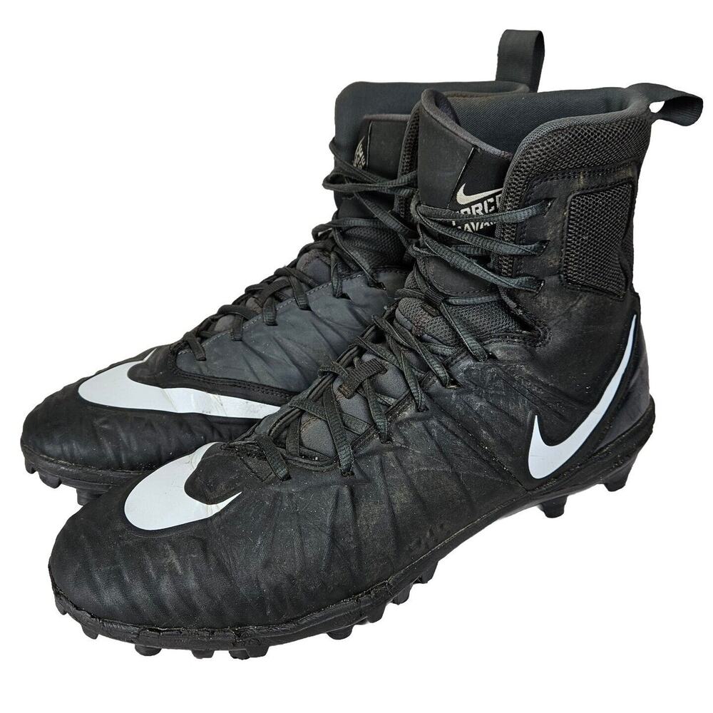 Nike Force Savage Football Cleats Men's Size 14 Black 880140-010